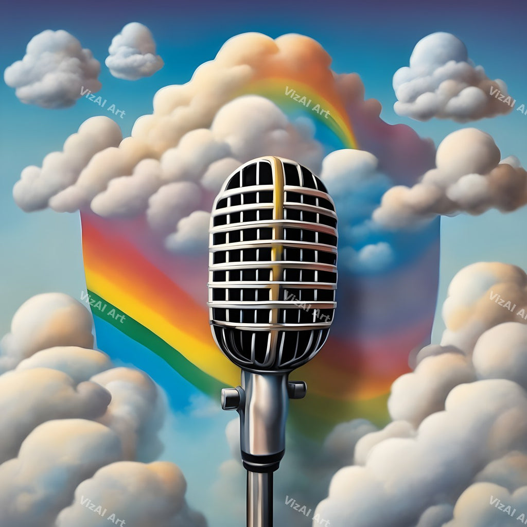Surreal Dreamscape Microphone Art — print 4