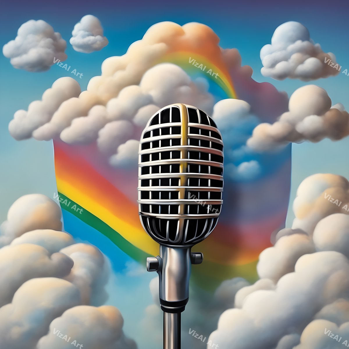 Surreal Dreamscape Microphone Art — print 4
