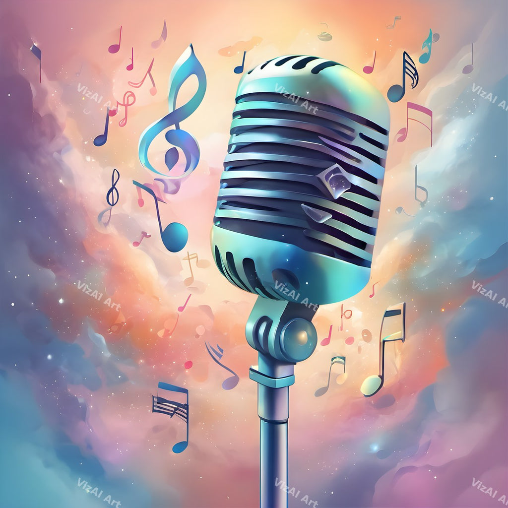 Surreal Dreamscape Microphone Art — print 5