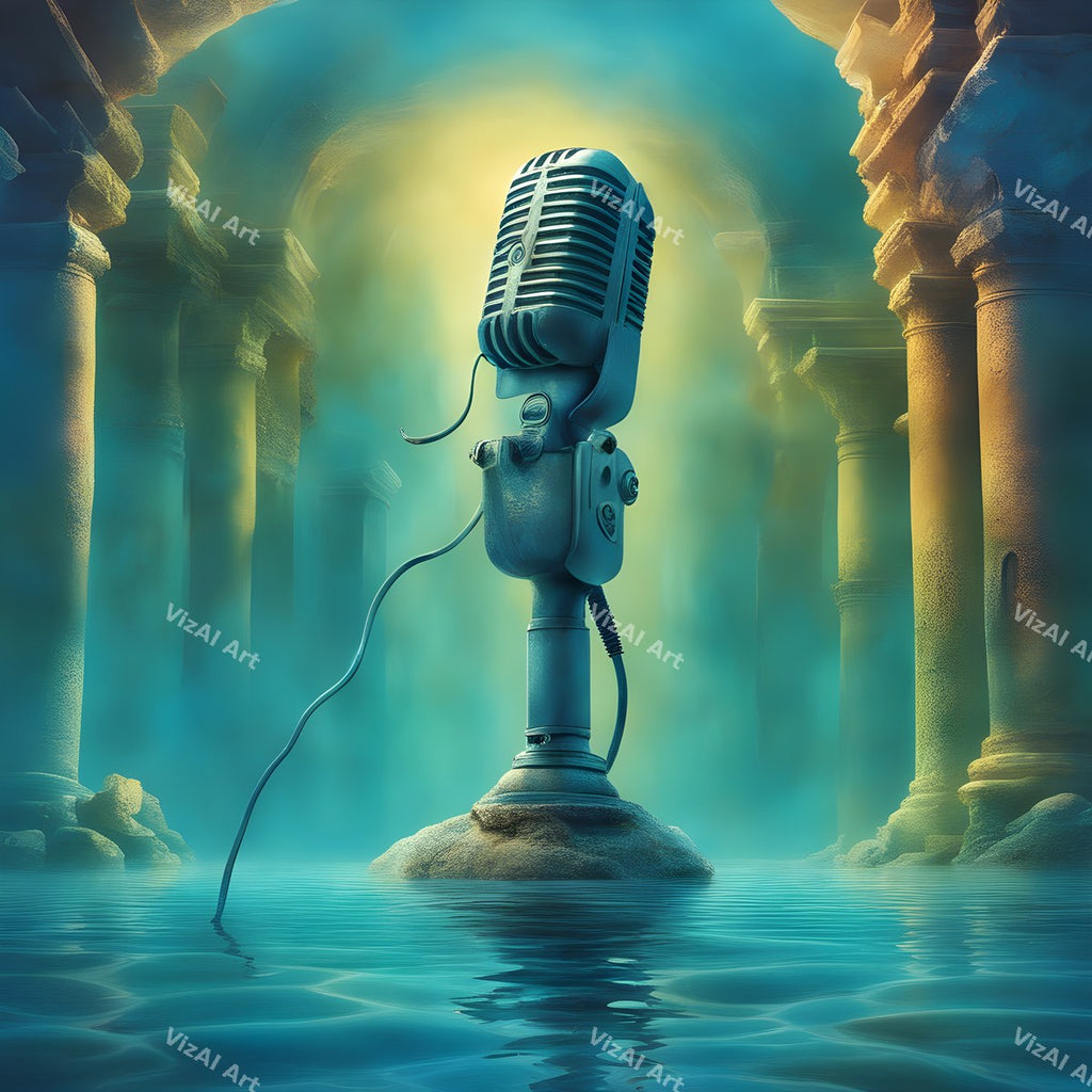 Surreal Dreamscape Microphone Art — print 8