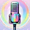 Pastel Candy Tones Microphone Art — print 1