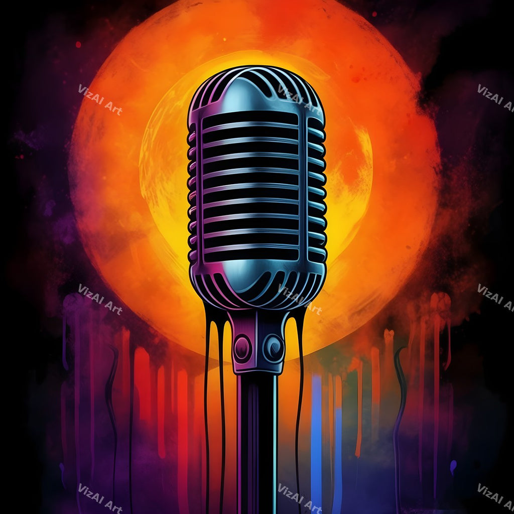 Dreamscape Skies & Nebula Microphone Art — print 7
