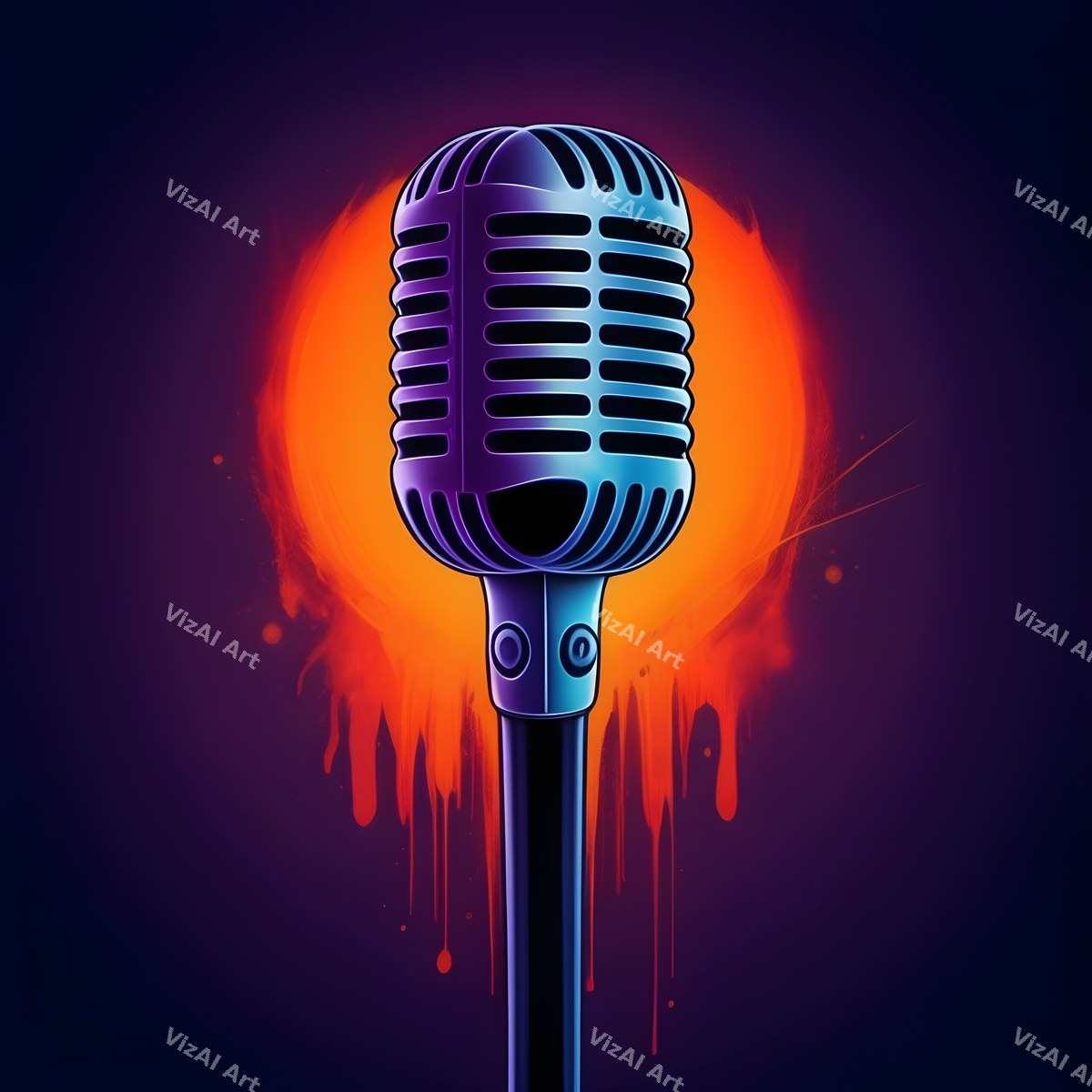 Dreamscape Skies & Nebula Microphone Art — print 8