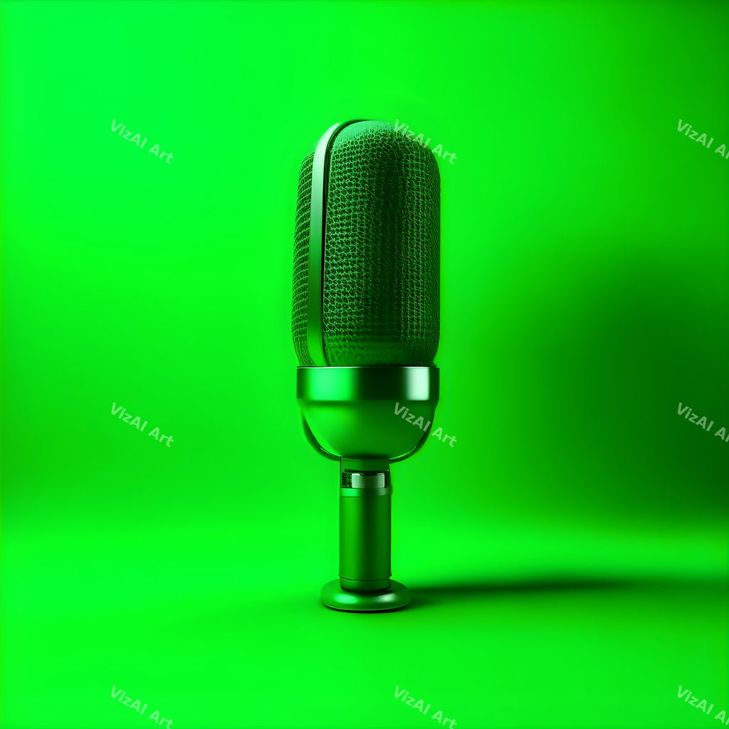 Colour Block Condenser Microphone Art — print 3