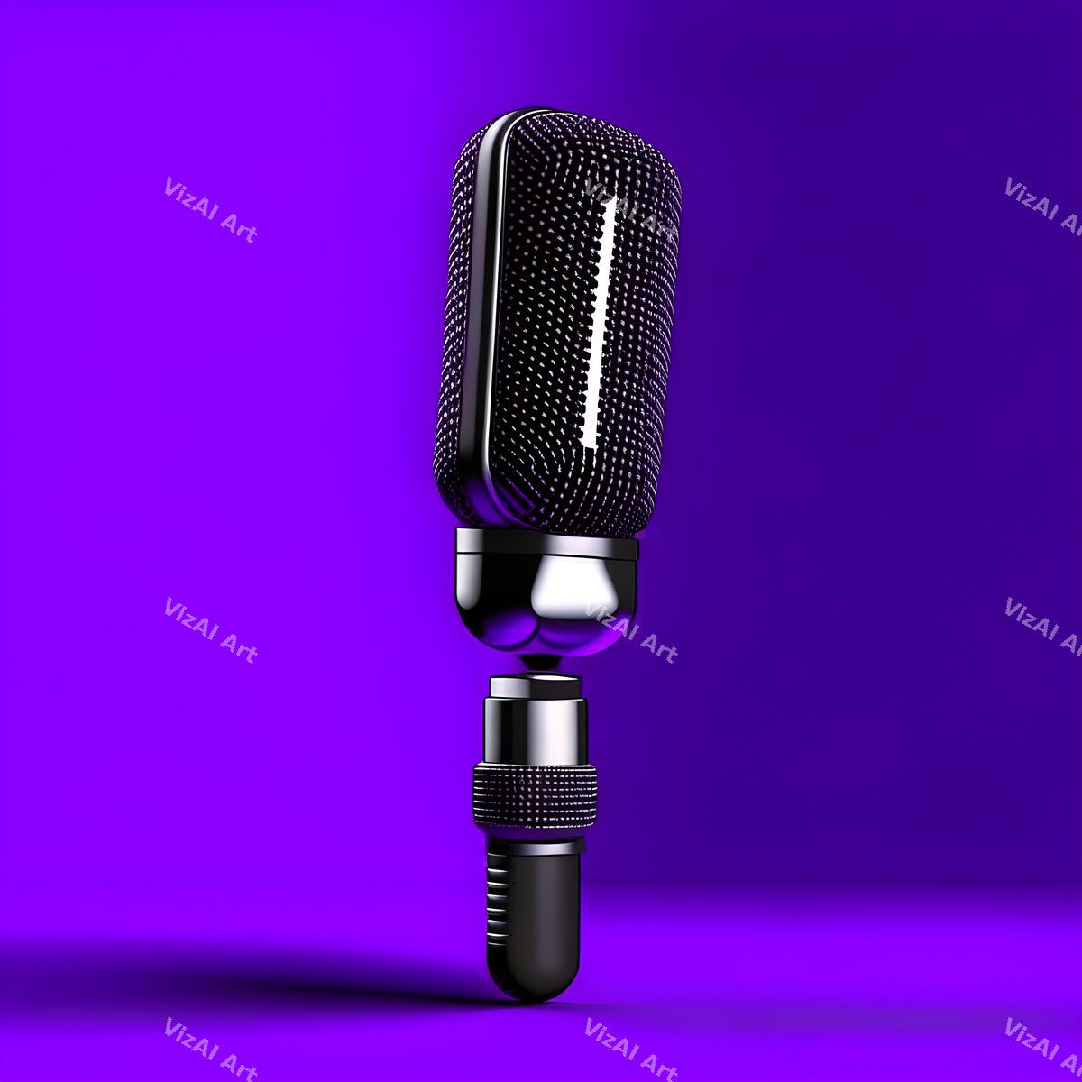 Colour Block Condenser Microphone Art — print 4