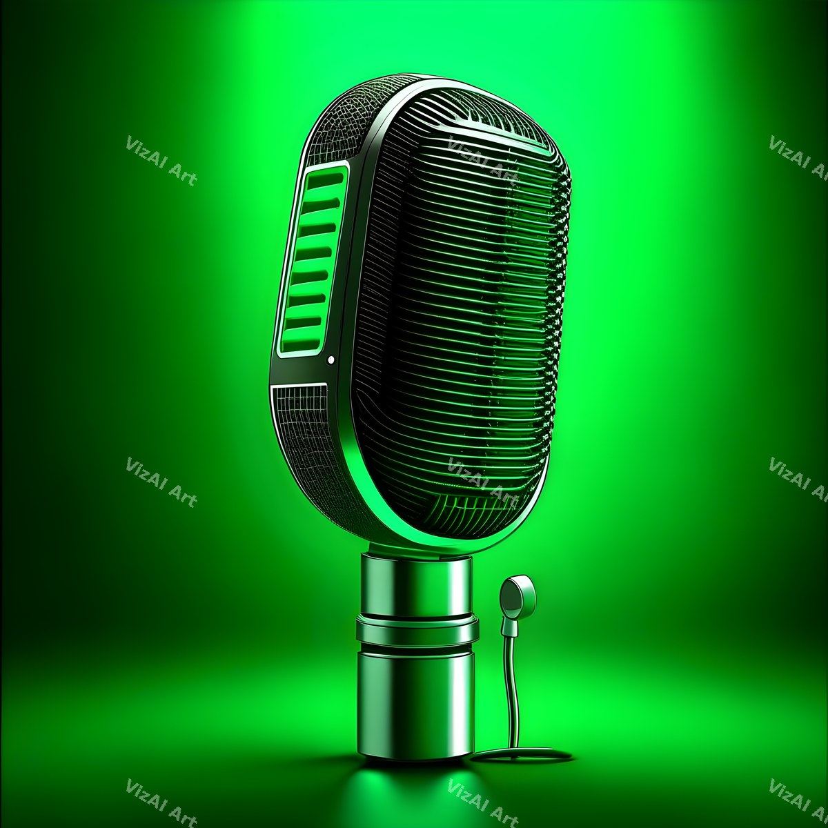 Colour Block Condenser Microphone Art — print 9