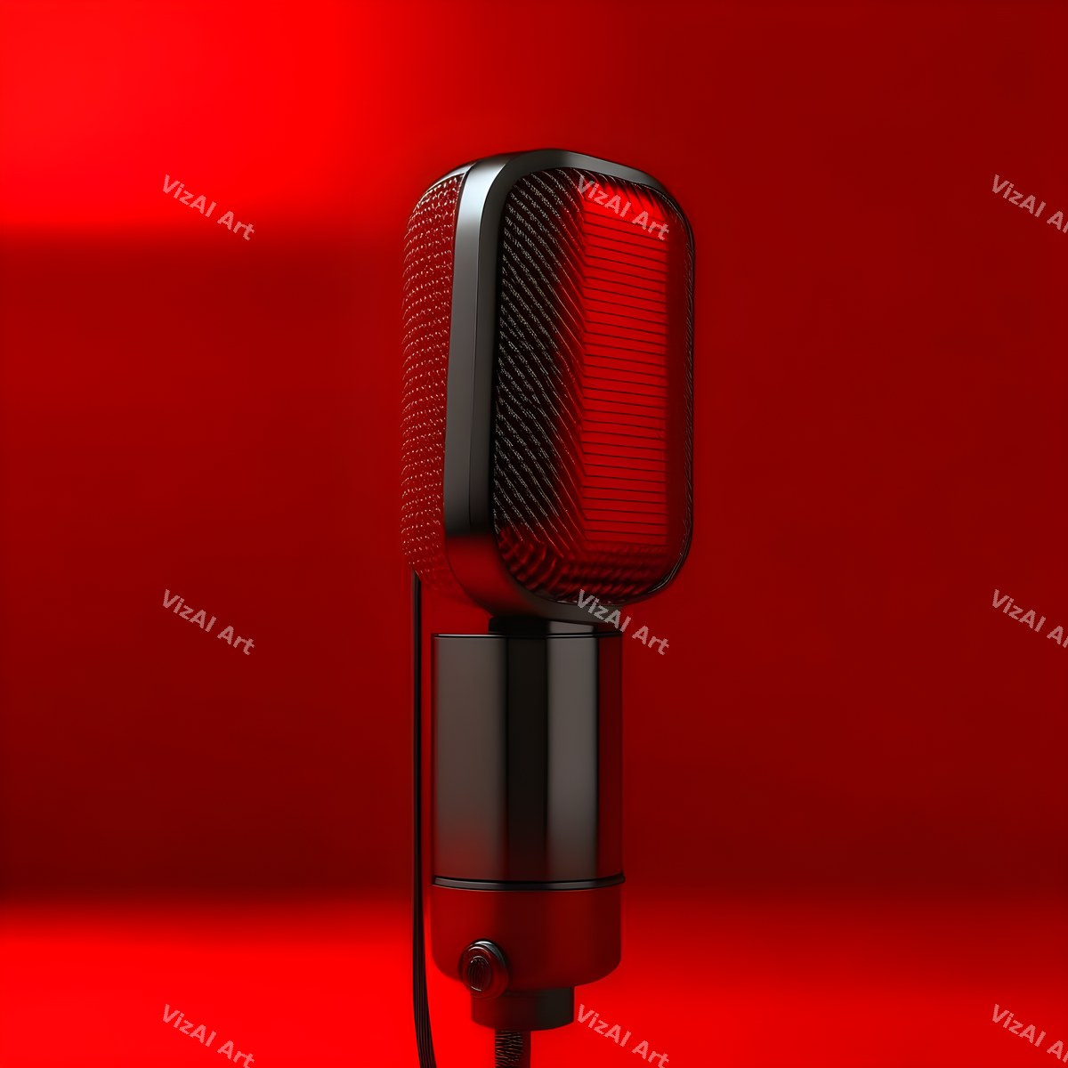 Colour Block Condenser Microphone Art — print 12