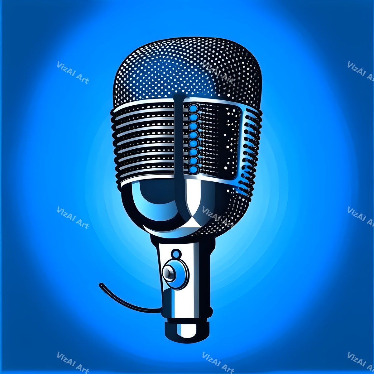 Tone on Tone Desk Microphone Art — print 1