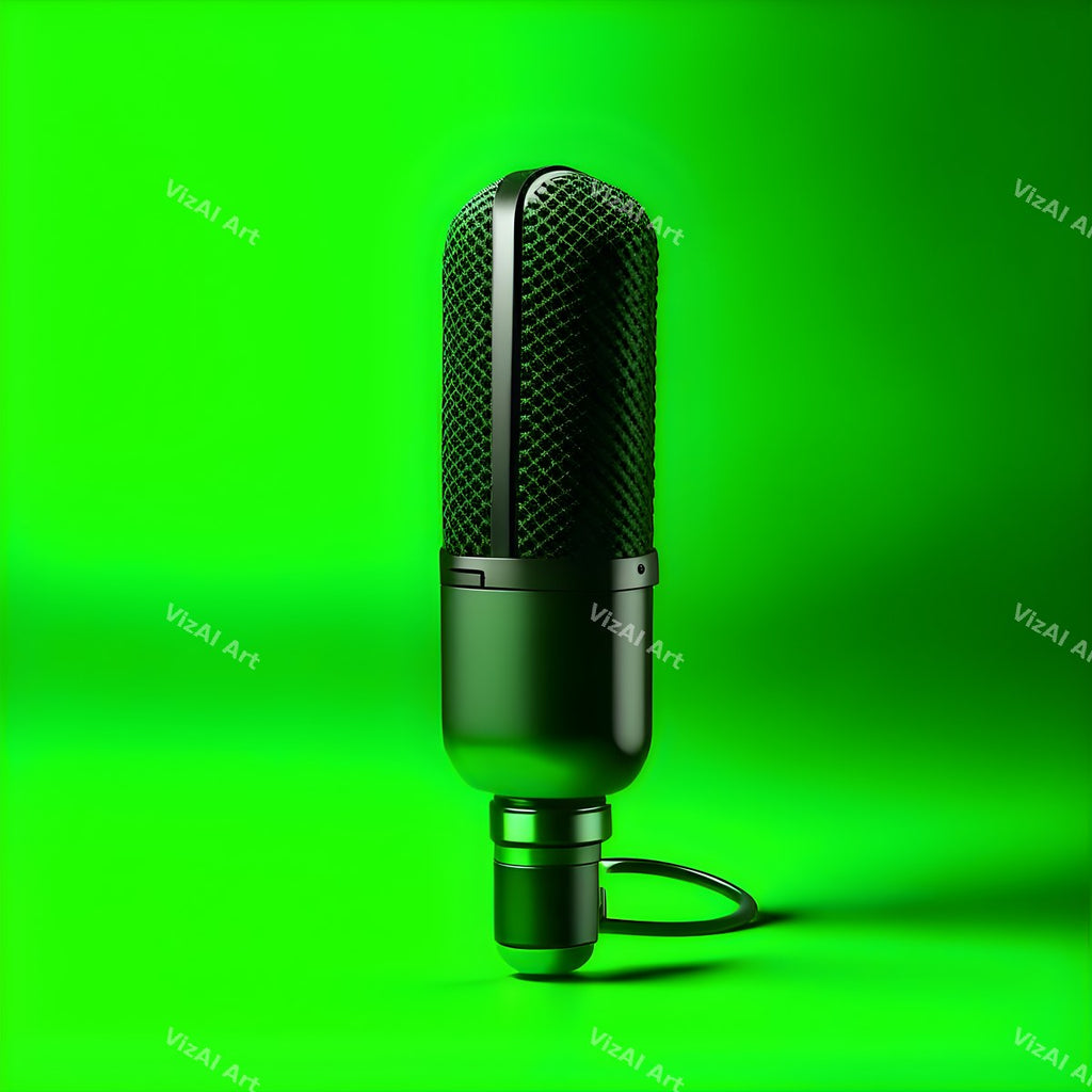 Tone on Tone Desk Microphone Art — print 5