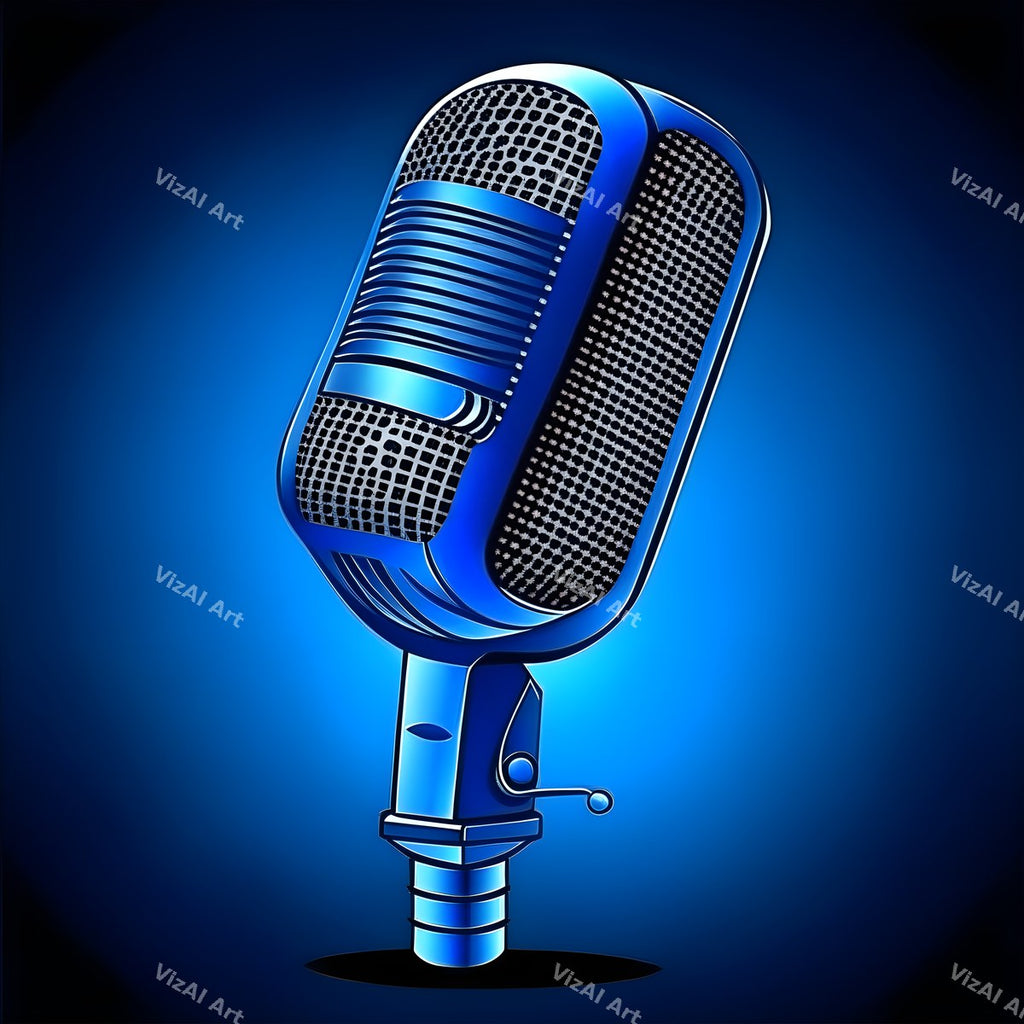 Tone on Tone Desk Microphone Art — print 8