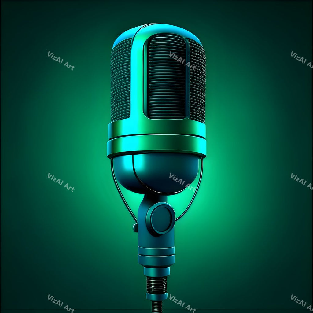 Tone on Tone Desk Microphone Art — print 9