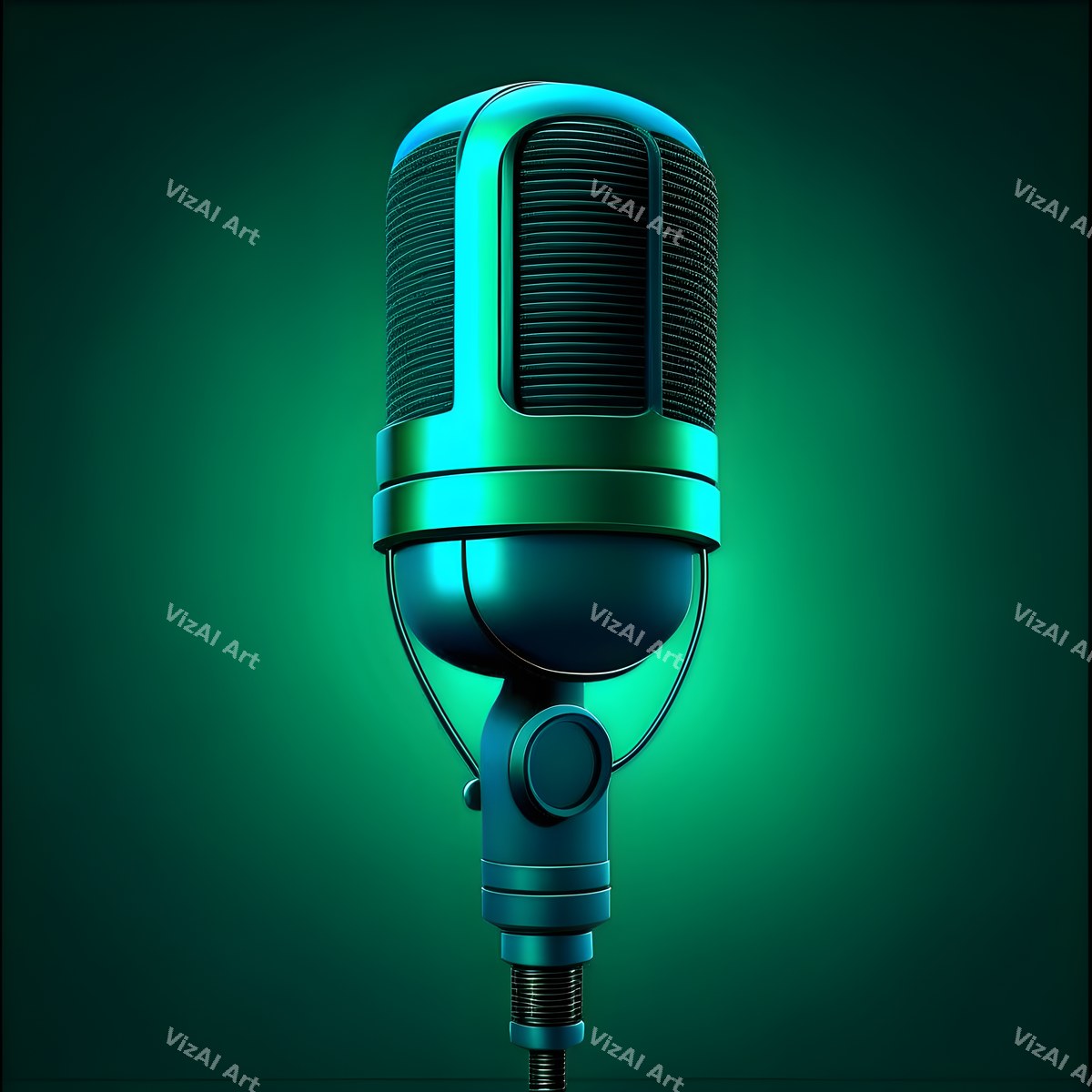 Tone on Tone Desk Microphone Art — print 9