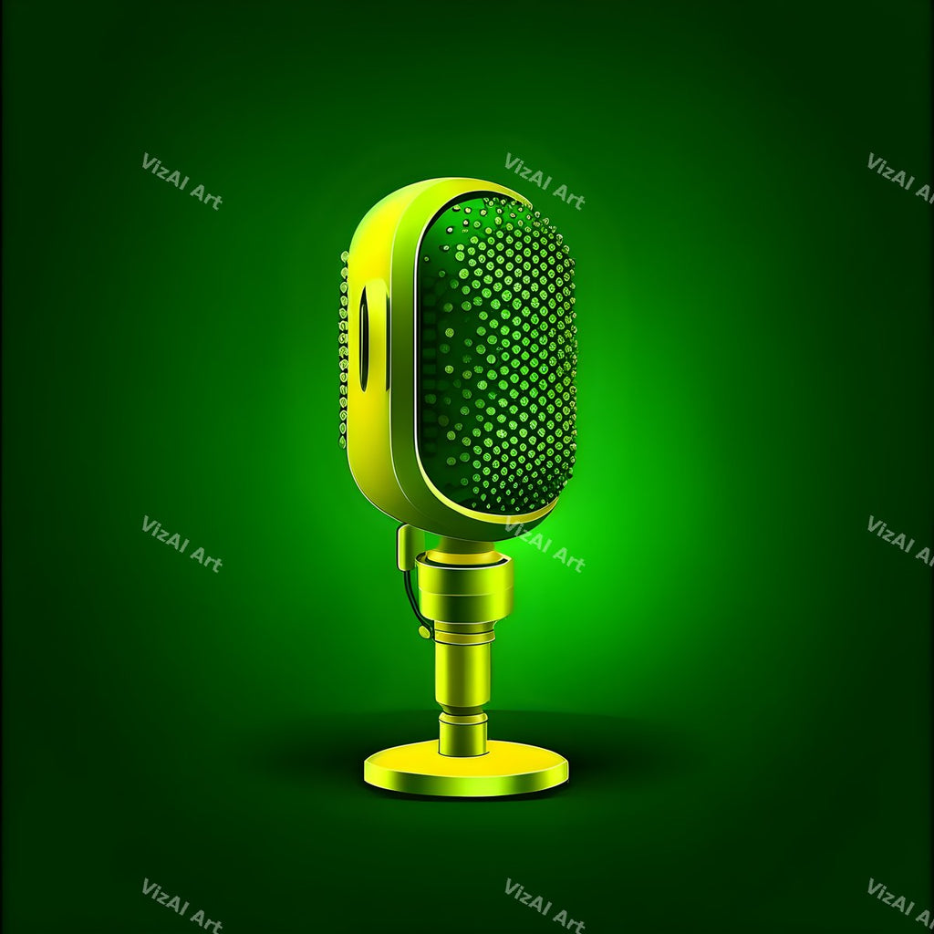 Tone on Tone Desk Microphone Art — print 10