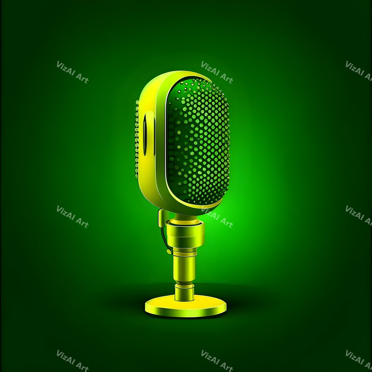 Tone on Tone Desk Microphone Art — print 10