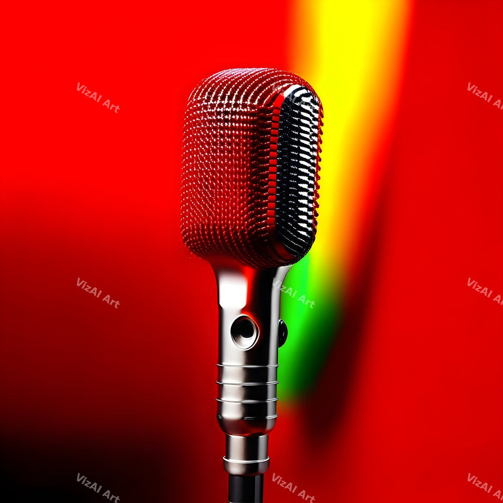 Spectrum Gradient Microphone Art — print 3