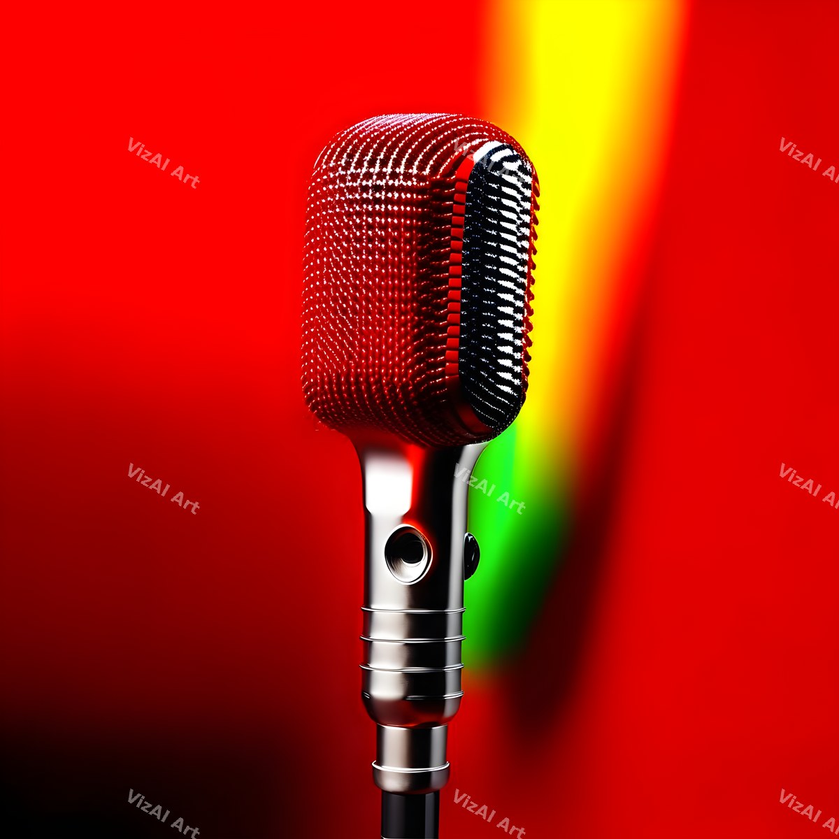 Spectrum Gradient Microphone Art — print 3