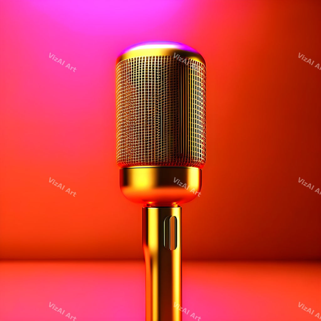Spectrum Gradient Microphone Art — print 5
