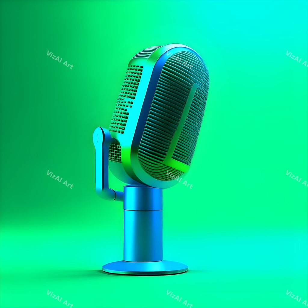 Spectrum Gradient Microphone Art — print 12