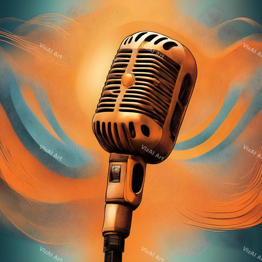 Rainbow Smoke Close-Up Microphone Art — print 8