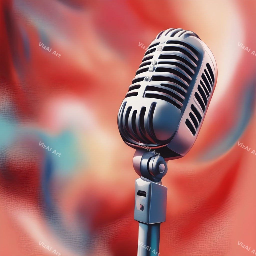 Rainbow Smoke Close-Up Microphone Art — print 9