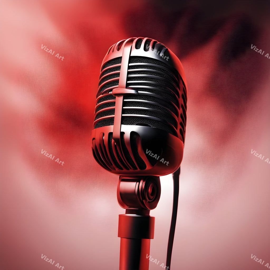 Rainbow Smoke Close-Up Microphone Art — print 11