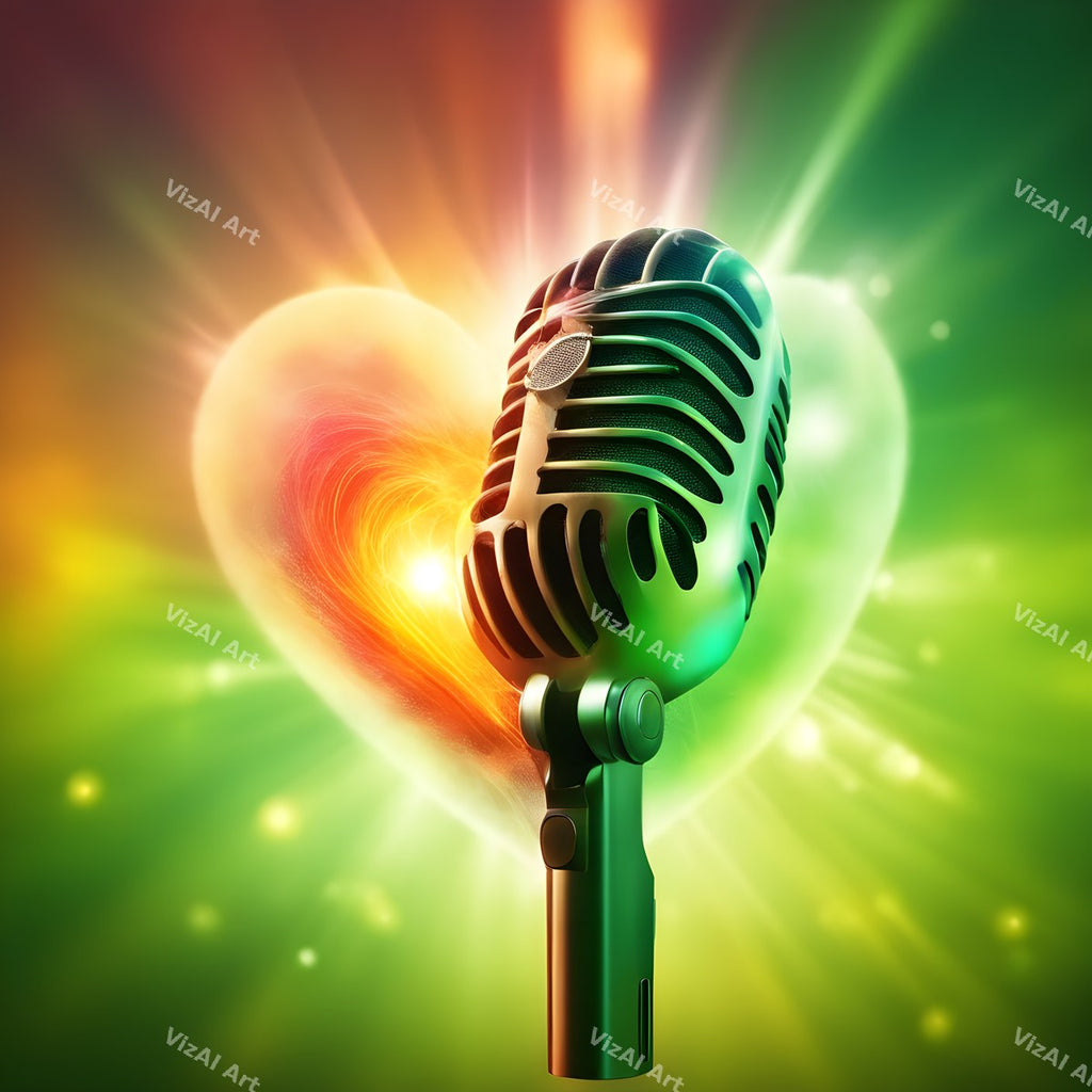 Jungle Sunbeam Microphone Art — print 7