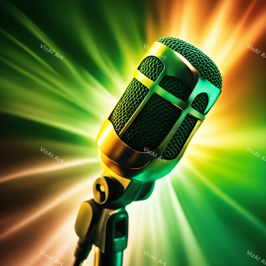 Jungle Sunbeam Microphone Art — print 11