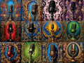 Baroque Gilt Frame Microphone Art — 12 Printable Prints