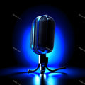 Midnight Colour Halo Microphone Art — print 1