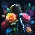Misty Forest Microphone Art — print 1