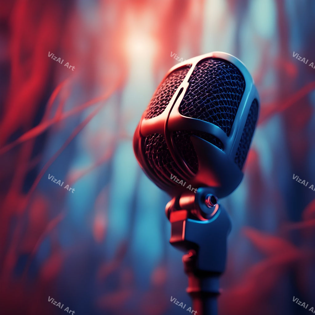 Misty Forest Microphone Art — print 7