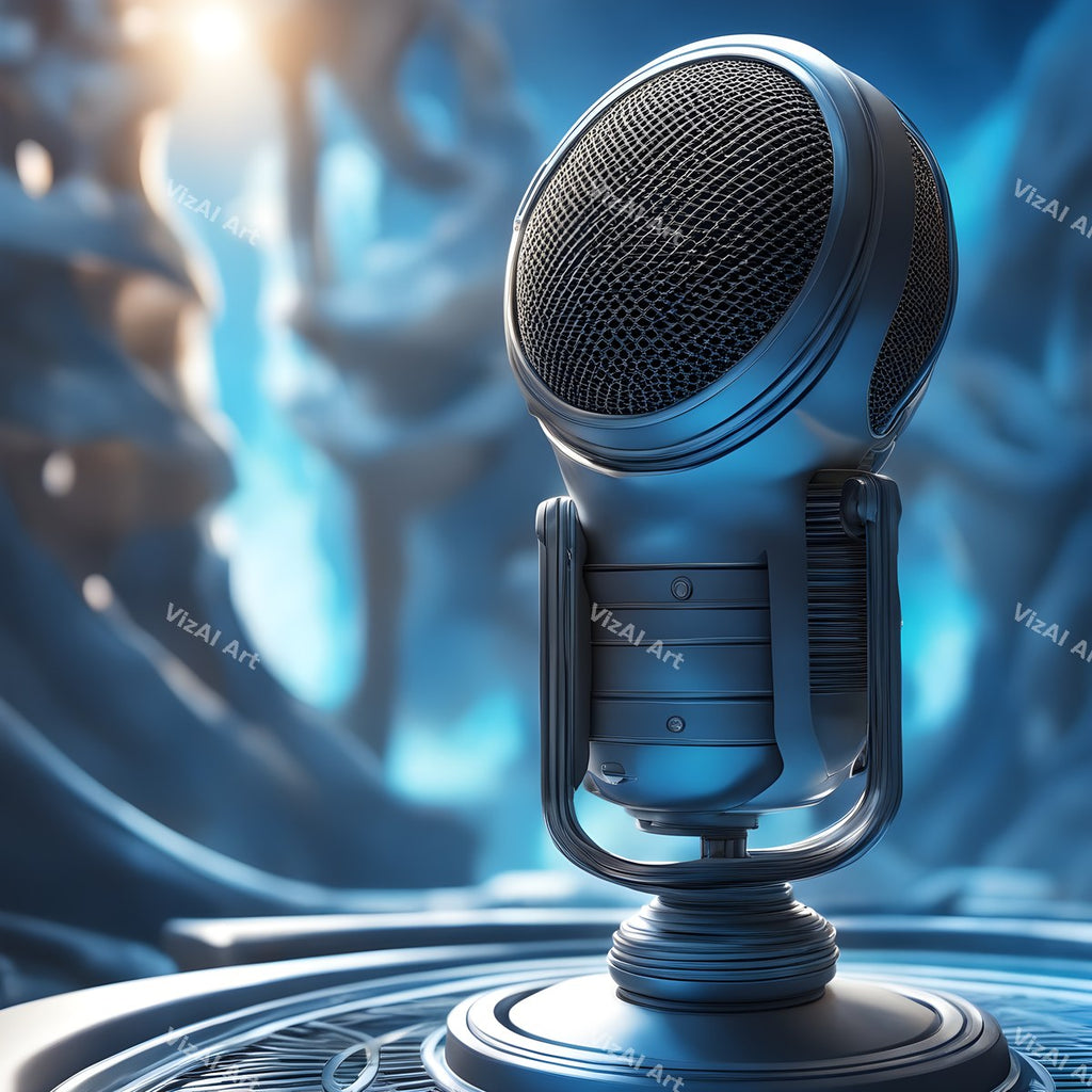 Fantasy Landscape Microphone Art — print 3