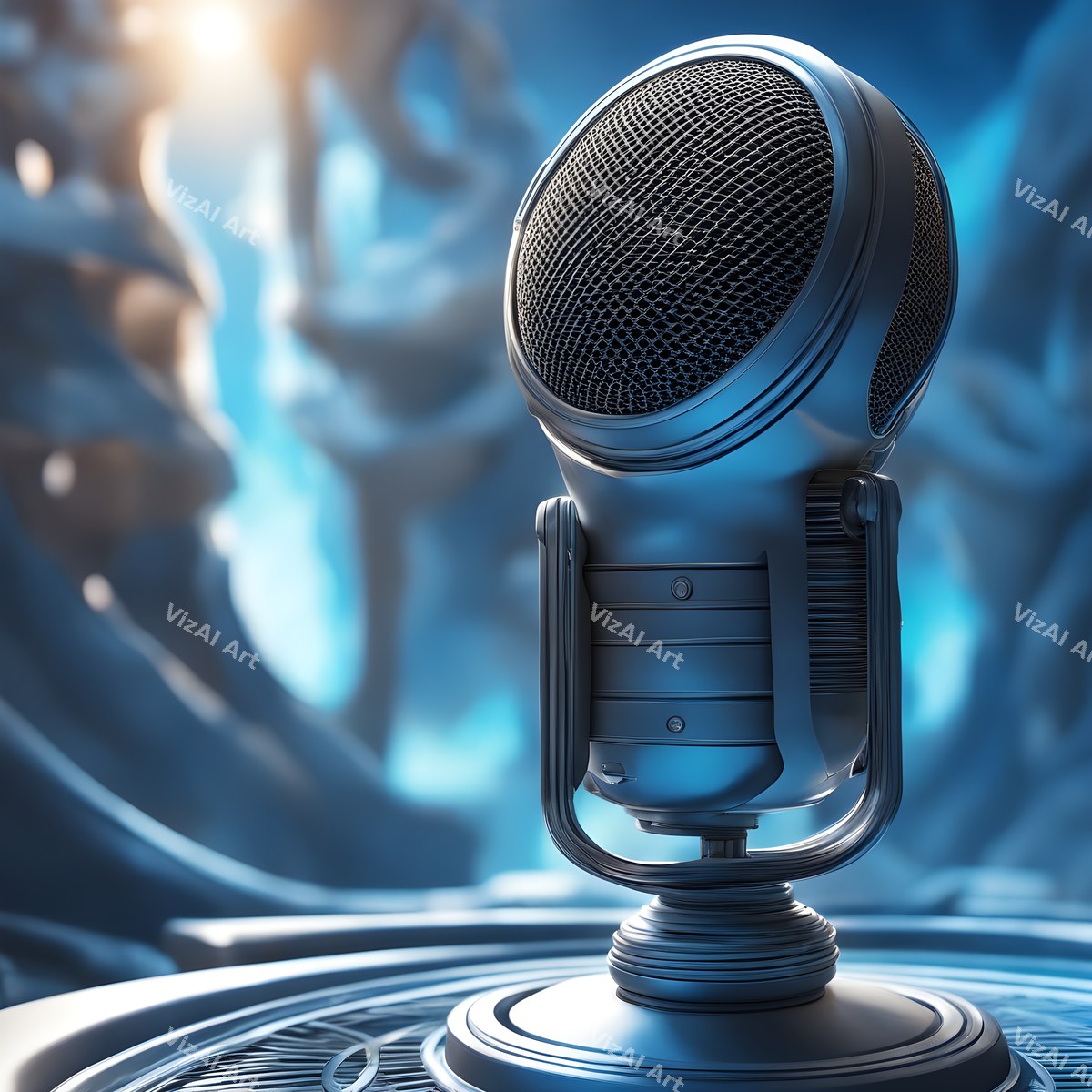 Fantasy Landscape Microphone Art — print 3