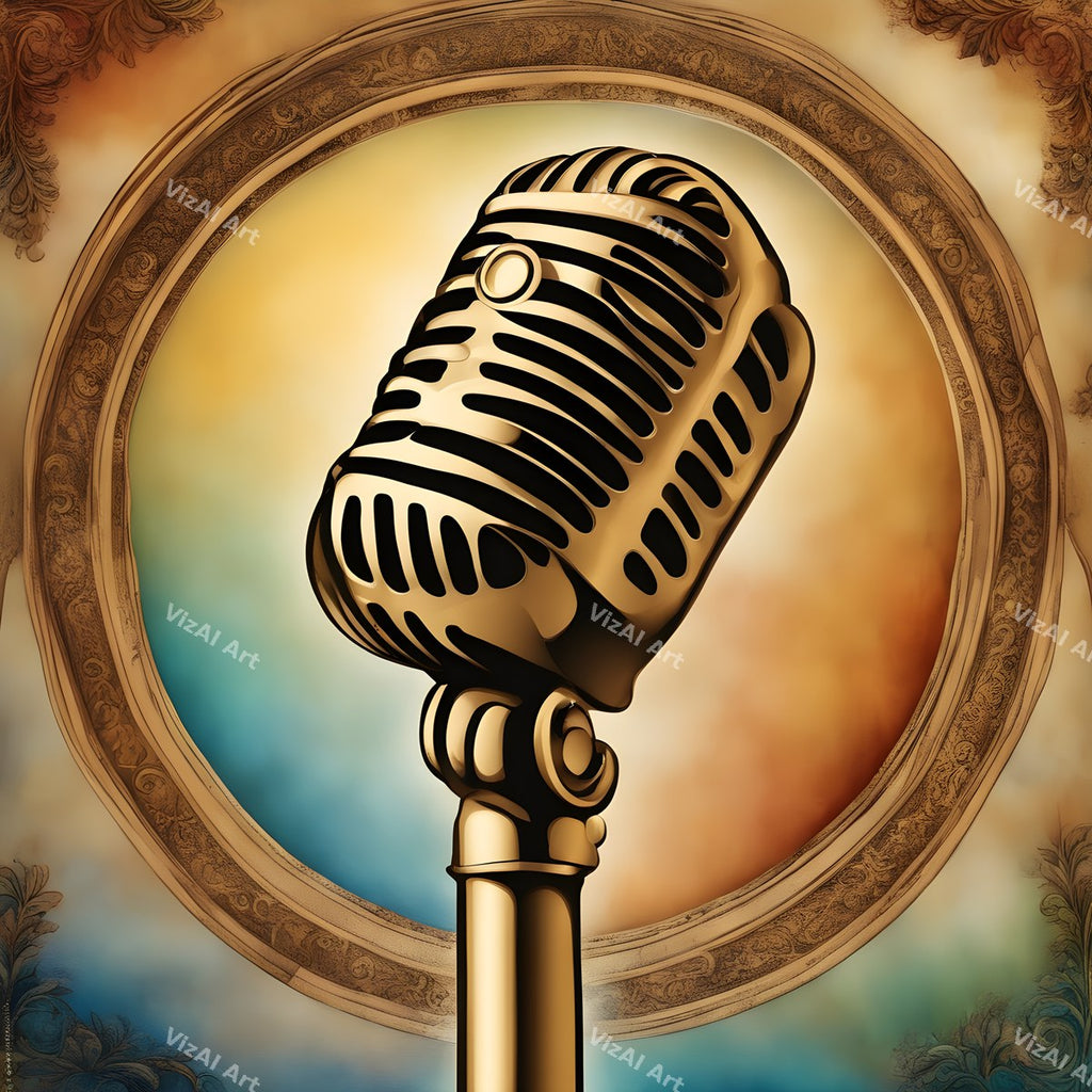Fantasy Landscape Microphone Art — print 8
