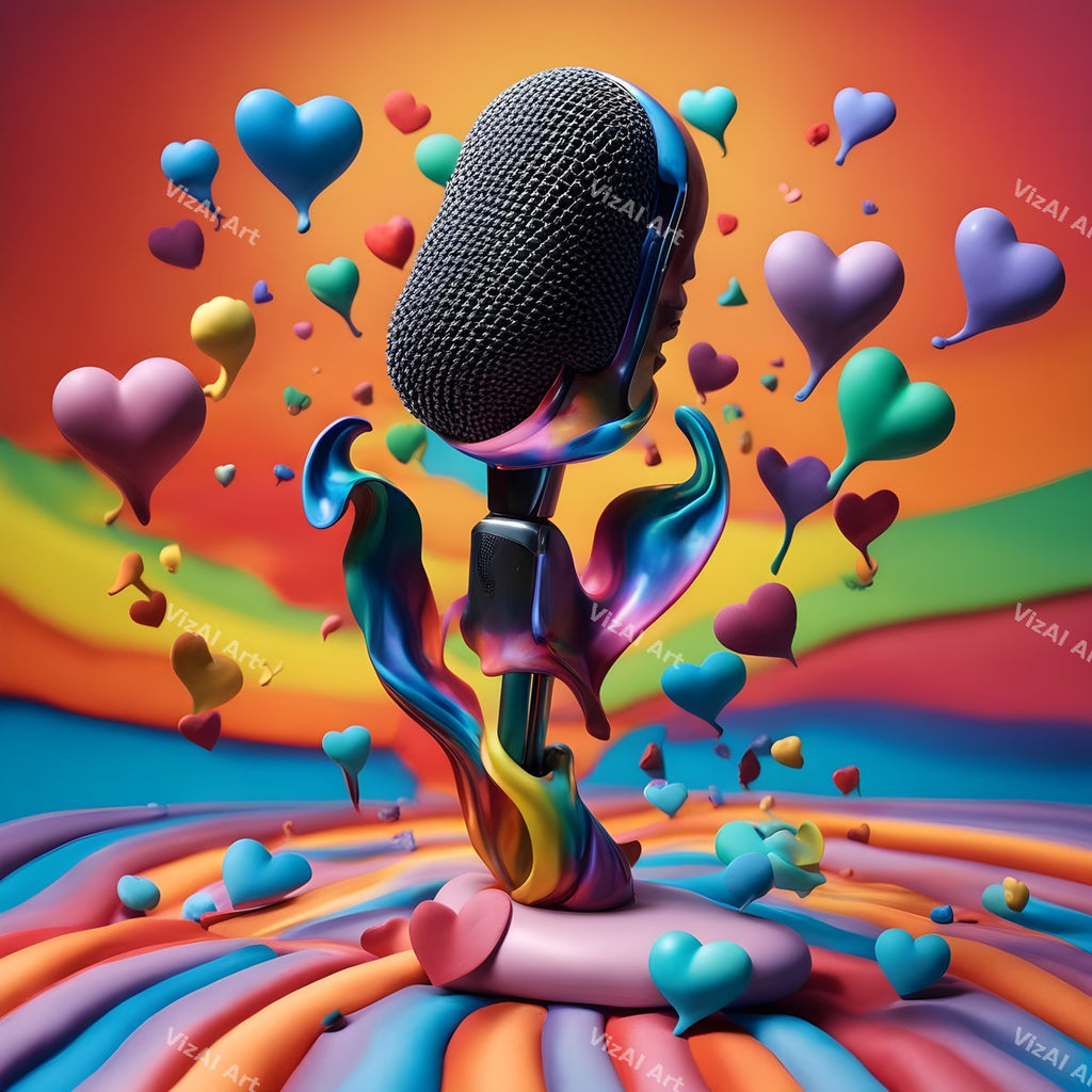 Fantasy Landscape Microphone Art — print 10