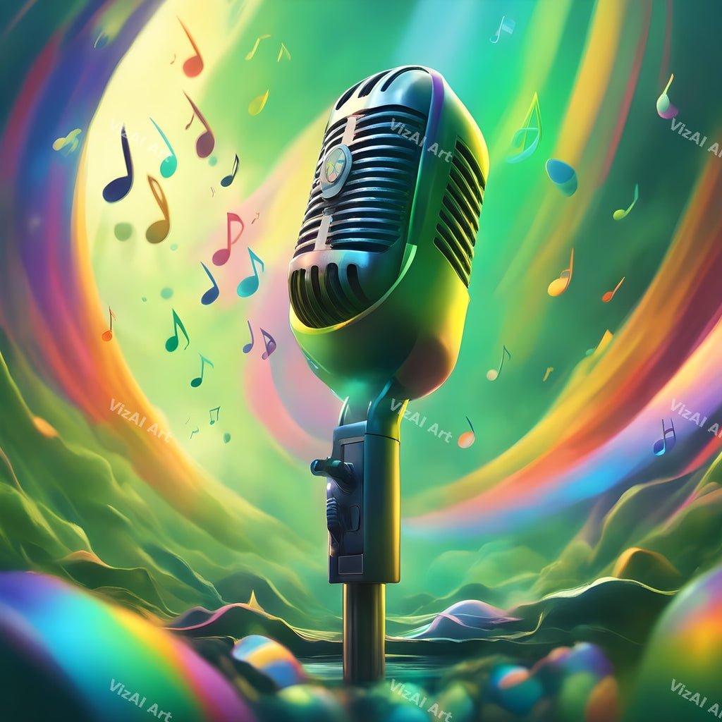 Fantasy Landscape Microphone Art — print 11