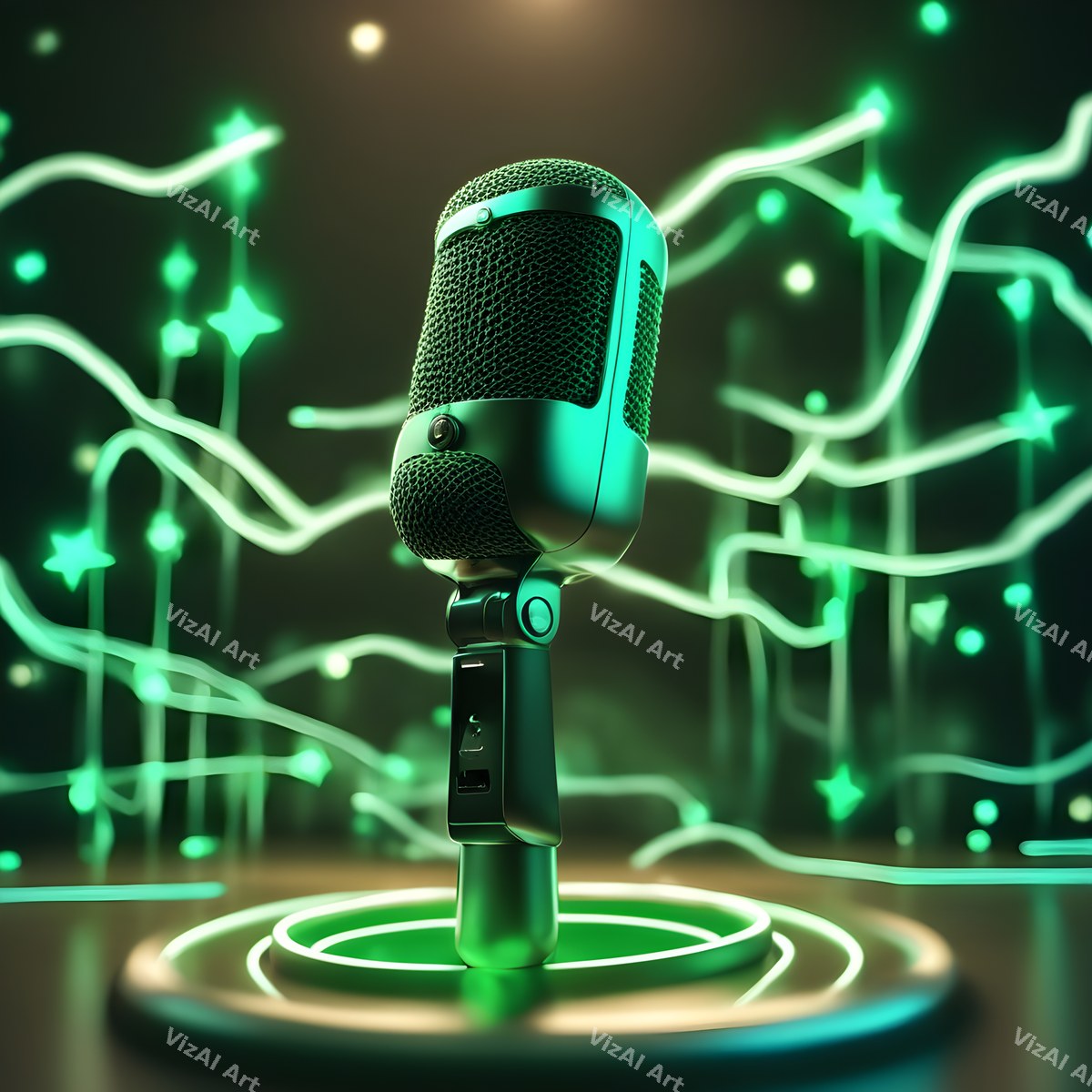 Light Trails & Starlight Microphone Art — print 7