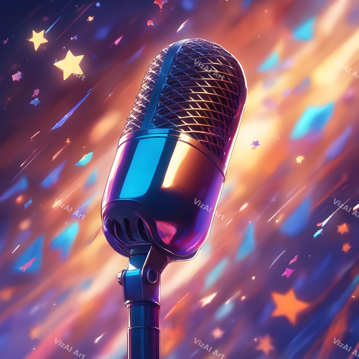 Light Trails & Starlight Microphone Art — print 9