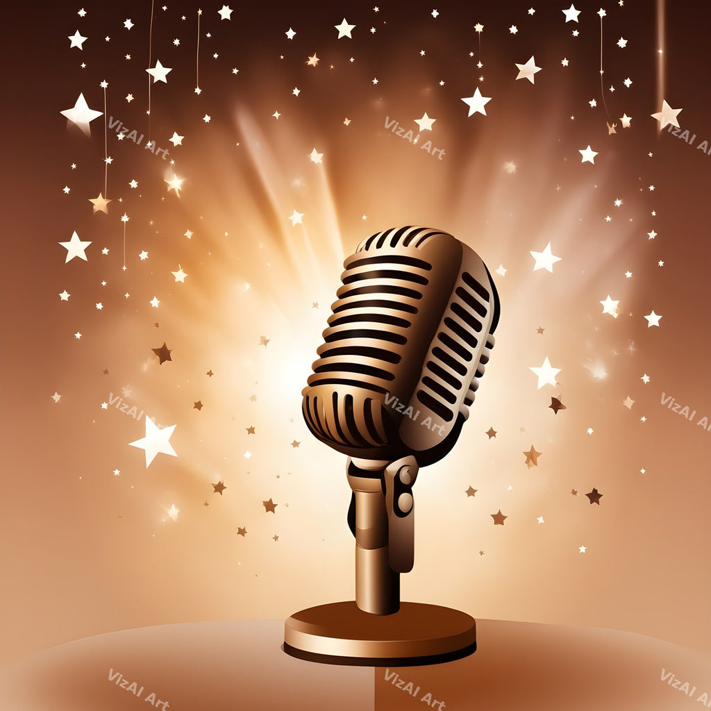 Light Trails & Starlight Microphone Art — print 10