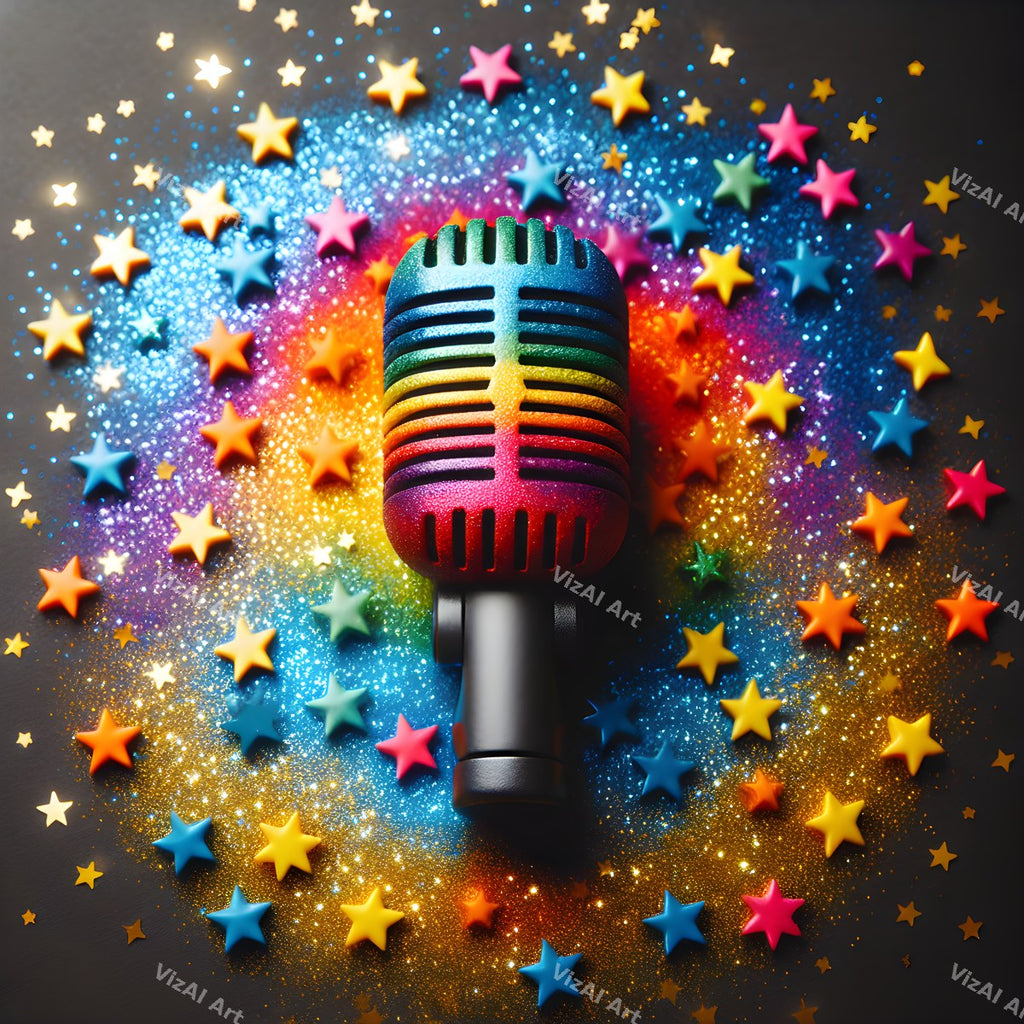 Light Trails & Starlight Microphone Art — print 11