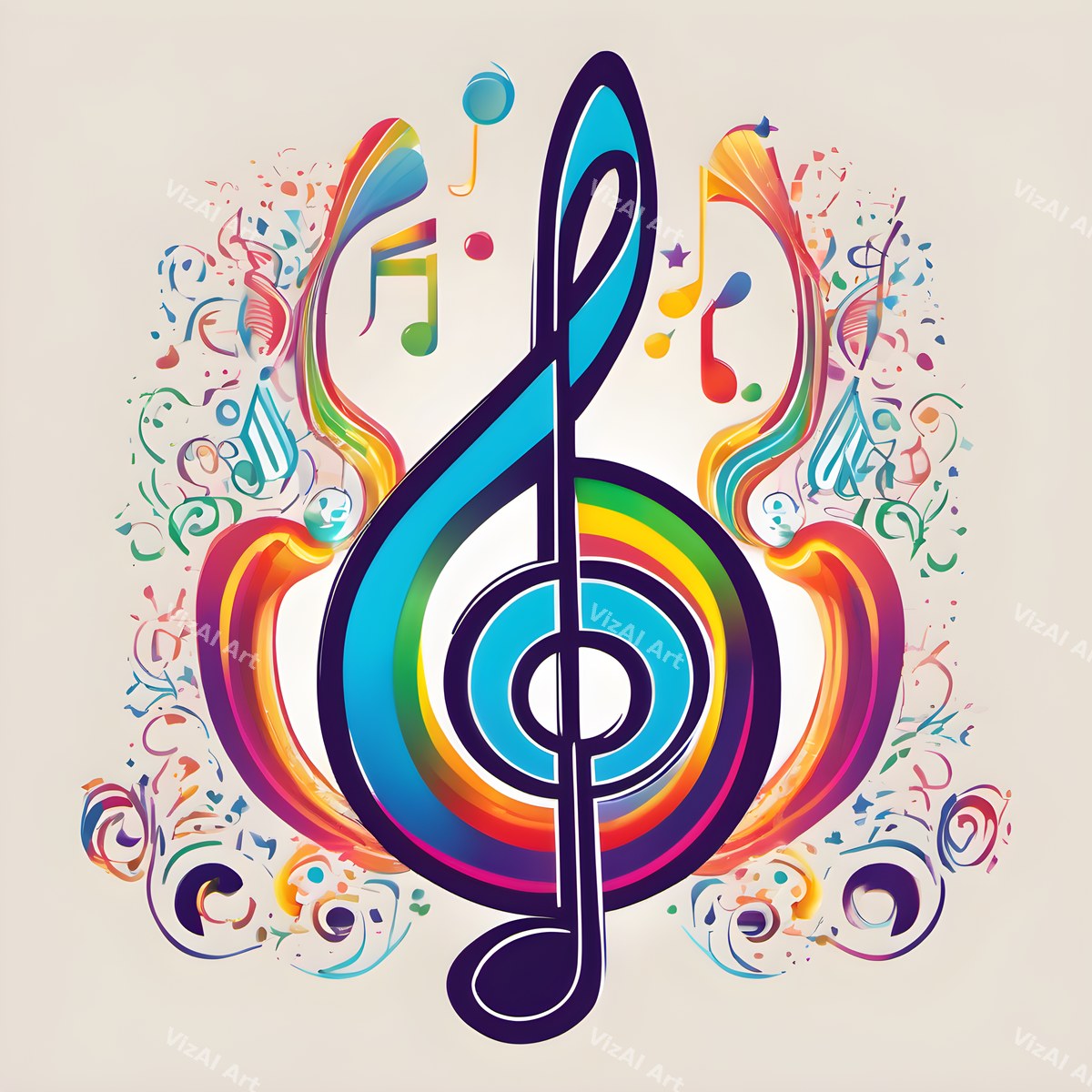 Treble Clef Pop Art — print 3