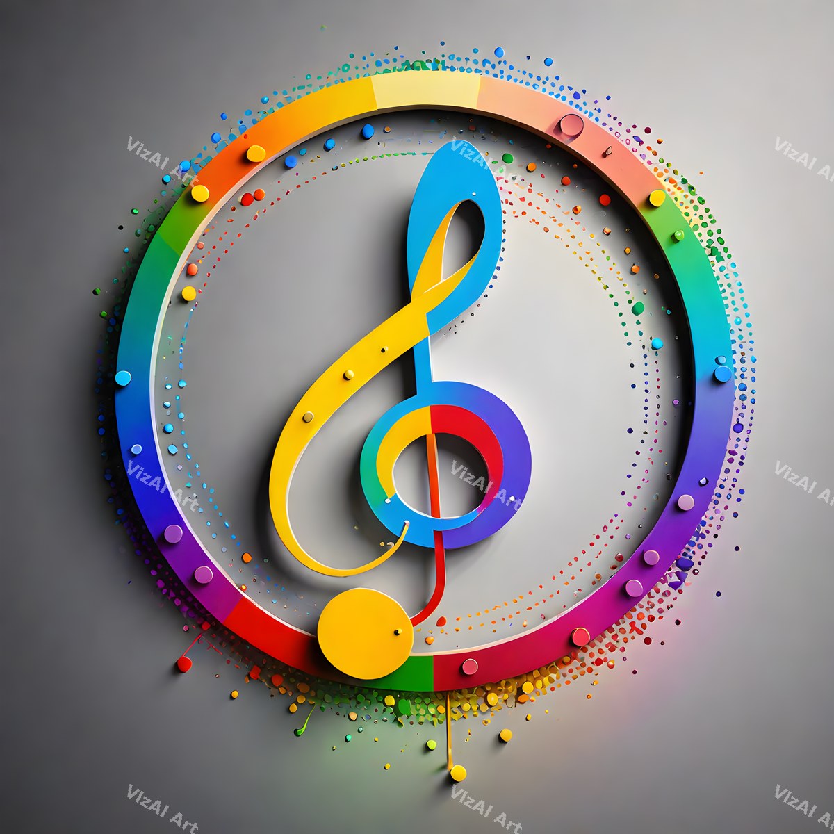 Treble Clef Pop Art — print 5
