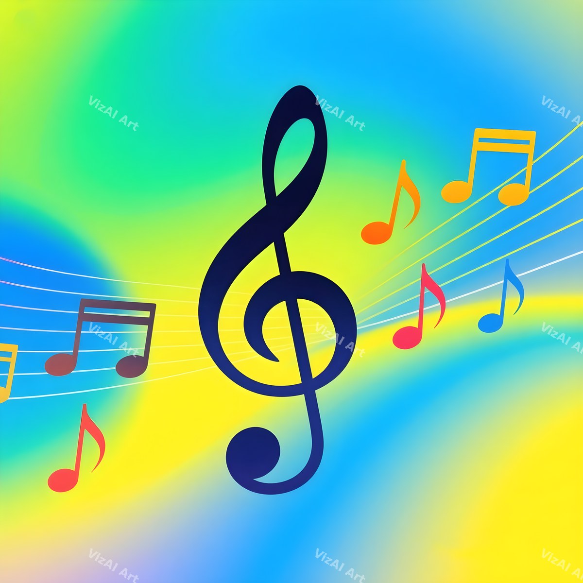 Treble Clef Pop Art — print 8