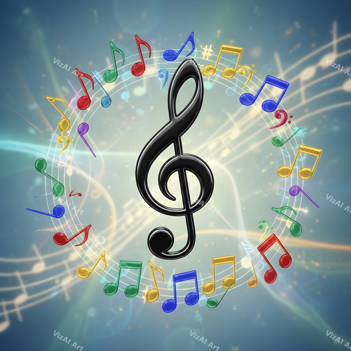 Treble Clef Pop Art — print 10