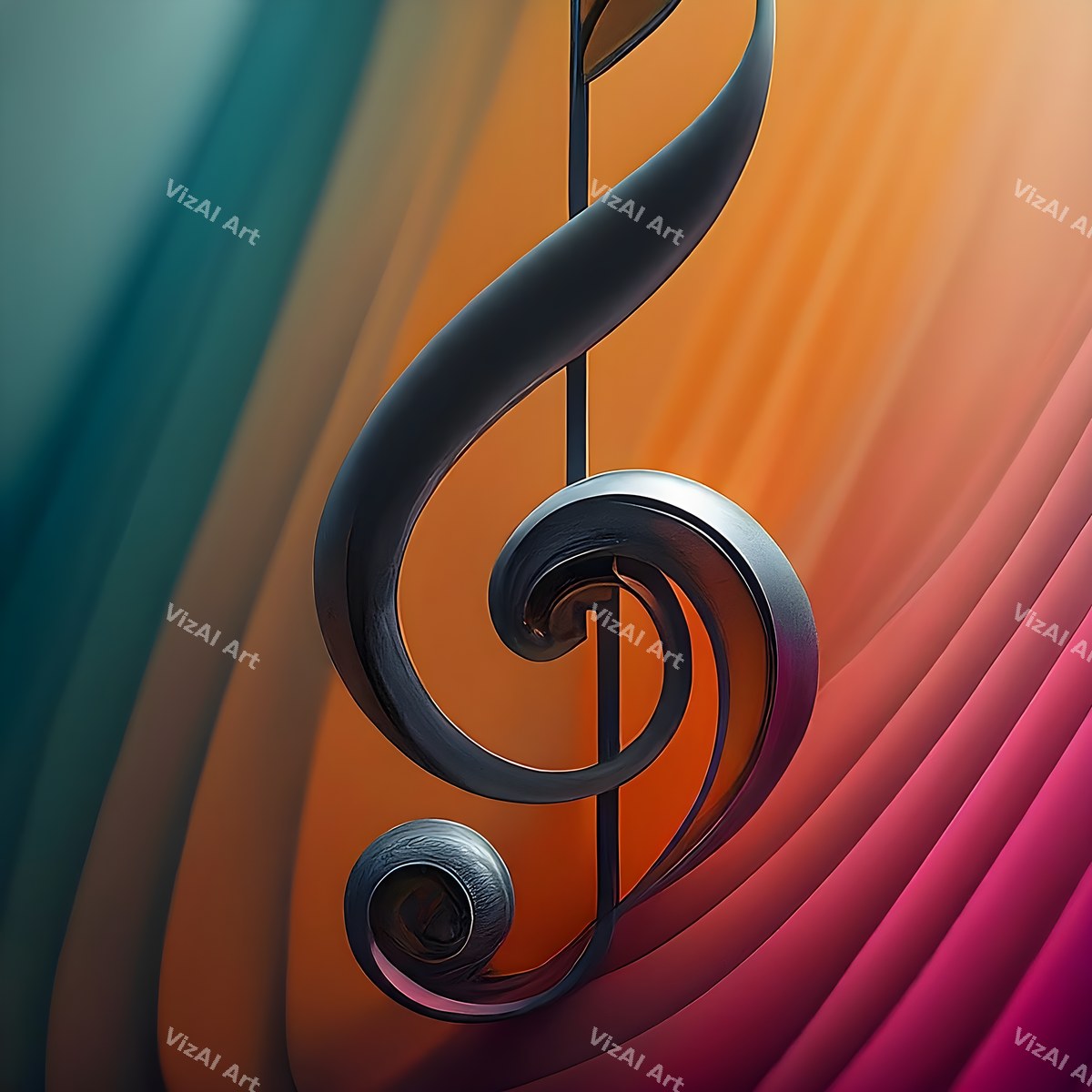 Music Notes Splash Art — print 11