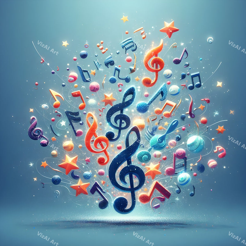 Dusk Gradient Treble Clef Art — print 5