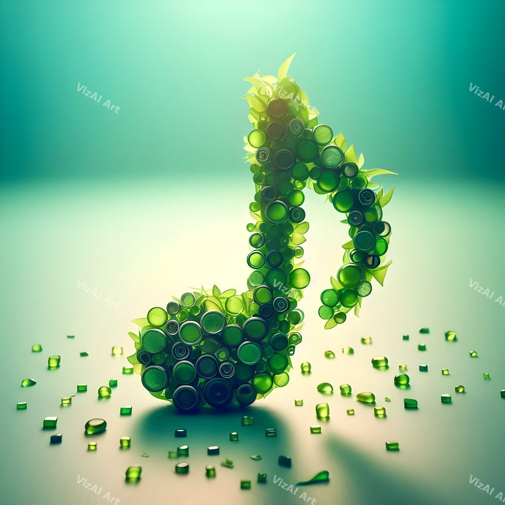 Crystal & Gemstone Music Notes Art — print 5