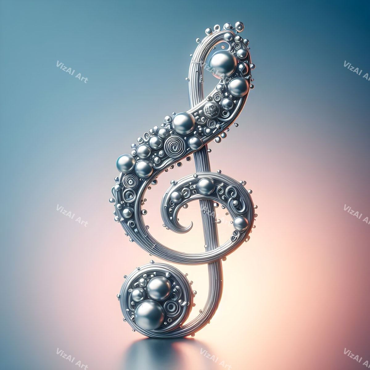 Crystal & Gemstone Music Notes Art — print 9