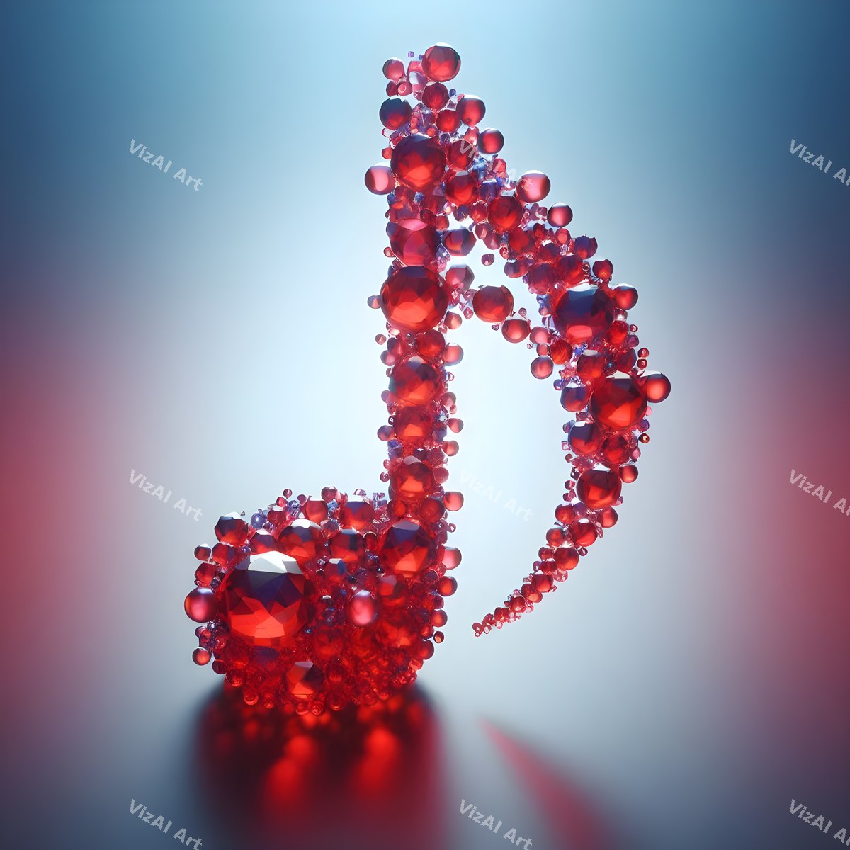 Crystal & Gemstone Music Notes Art — print 10