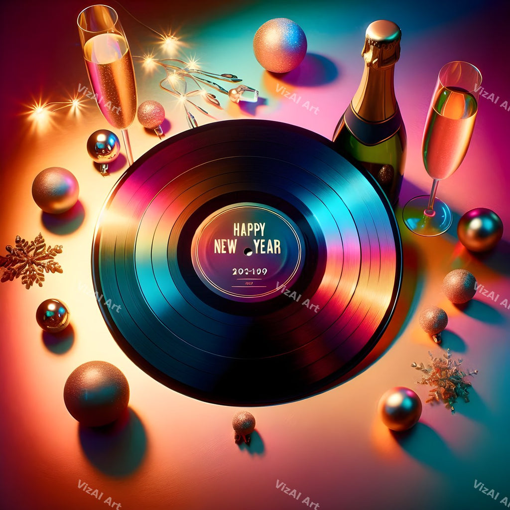 New Year Party Sound Music Art — print 7